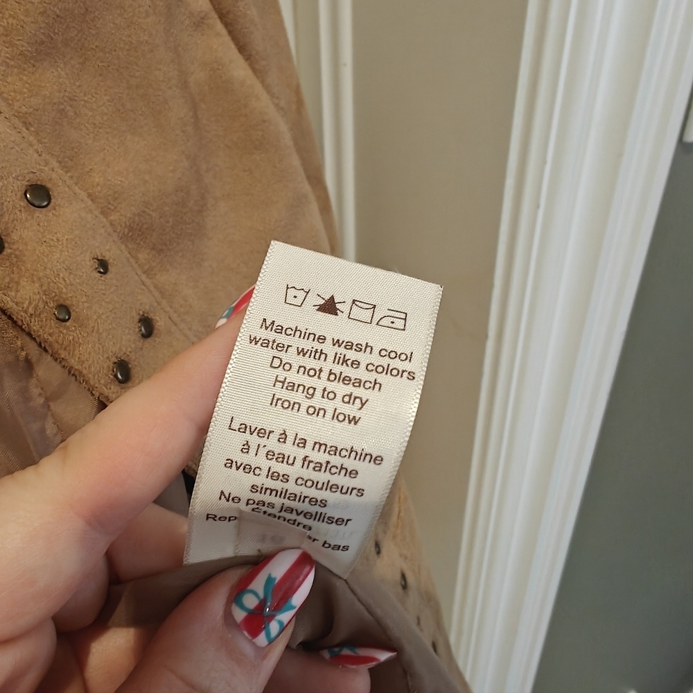 TRADITION Faux Suede Jacket Western Country Style - Picture 4 of 8